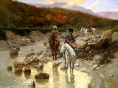 Рубо Ф.А. Казаки у горной речки. 1892 г.