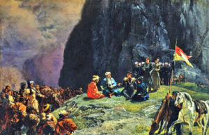 Гагарин Г.Г. Свидание генерала Клюги фон Клюгенау с Шамилем в 1837 г. (1849 г.)